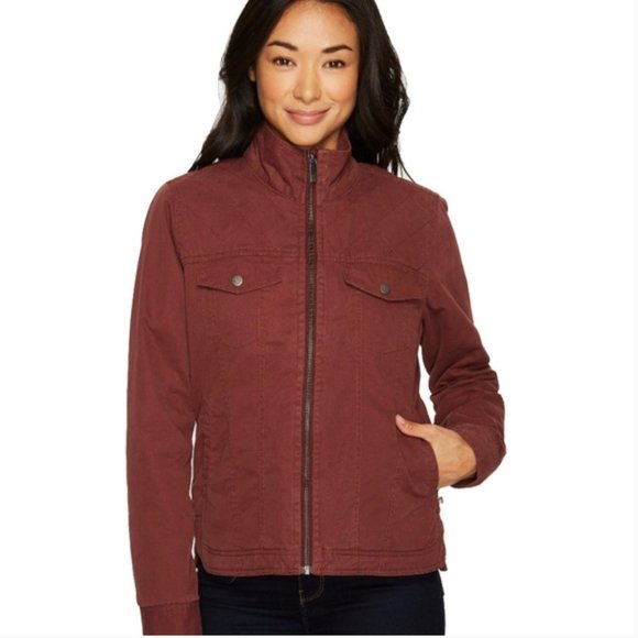 Toad&Co Kenai Organic Quilted Jacket Women’s XC Mahogany Maroon XS NWT - Picture 2 of 5